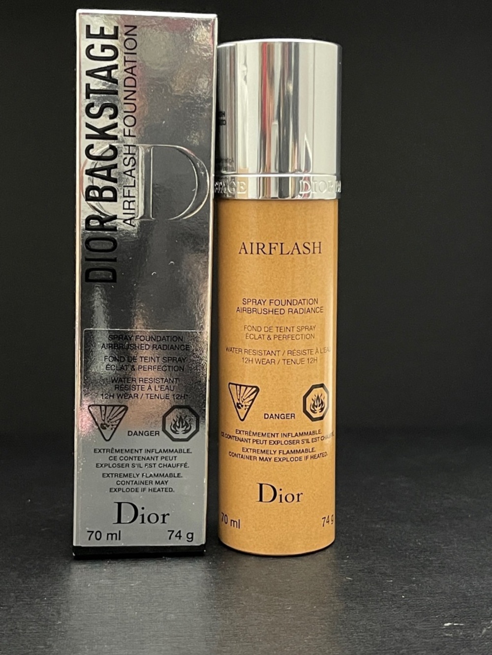 New RARE Christian Dior Backstage Airflash Spray Foundation 70ml in 3.5N